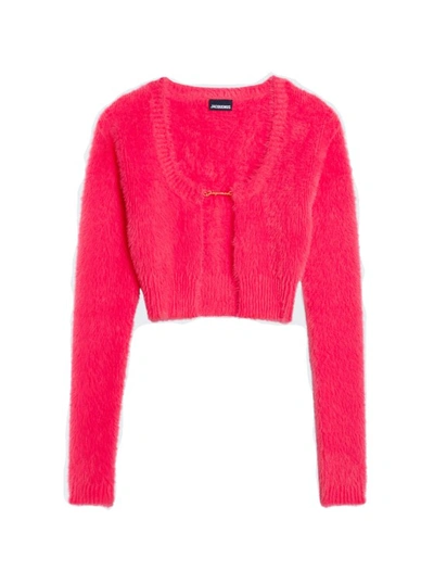 Shop Jacquemus La Maille Neve Manches Longues In Red