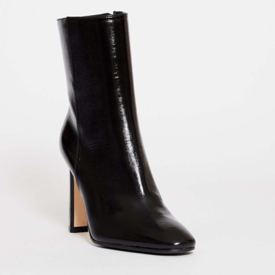 Shop Sergio Rossi Black Leather Ankle Boot 100 Mm