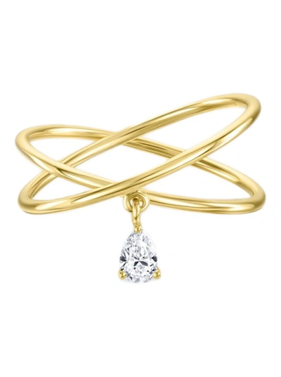 Shop Isa Grutman Double Band Diamond Ring In Not Applicable
