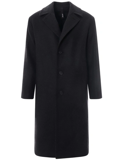 Shop Hevo Virgin Wool Coat In Black