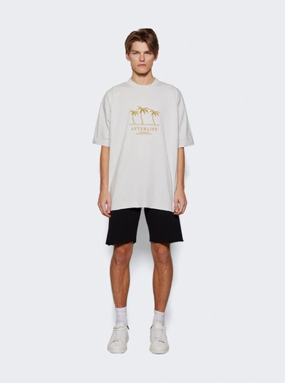 Shop Vetements Embroidered Afterlife T-shirt In White