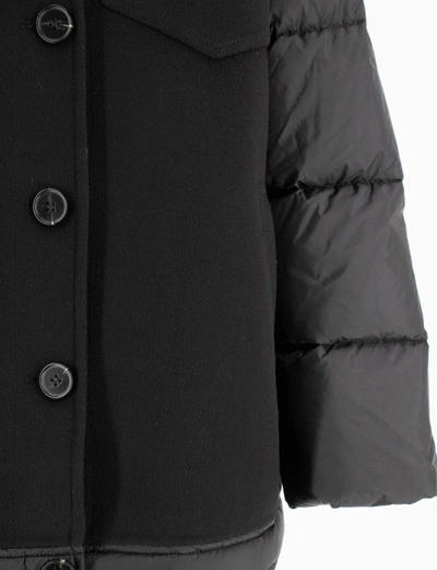 Ermanno Scervino Hybrid Down Jacket In Black