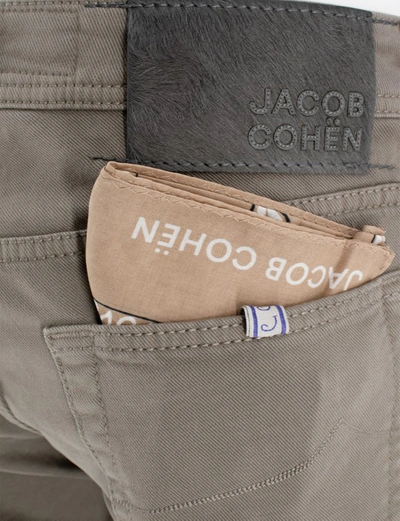 Shop Jacob Cohen Super-stretch Denim Slim-fit Jeans In Green