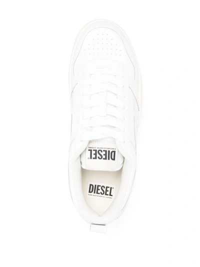 Shop Diesel White Low-top Sneakers