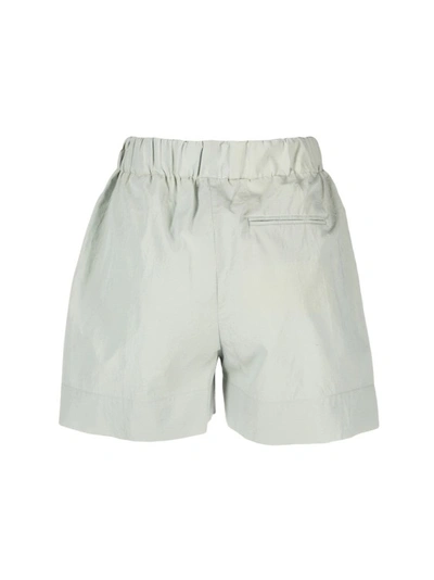 Shop Alysi Poplin Shorts With Elastic In White