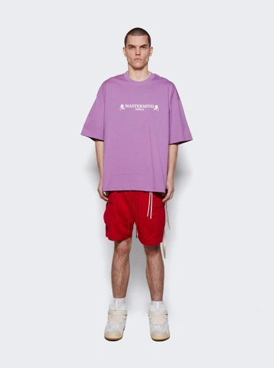 Shop Mastermind Japan Logo And Skull T-shirt In Purple