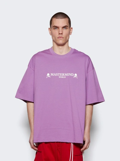 Shop Mastermind Japan Logo And Skull T-shirt In Purple