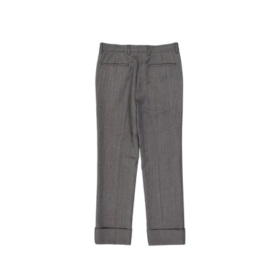 Shop Prada Grey Wool Pants
