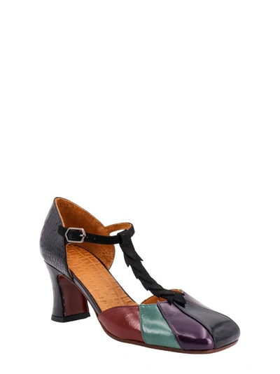 Shop Chie Mihara Multicolor Leather Sandals