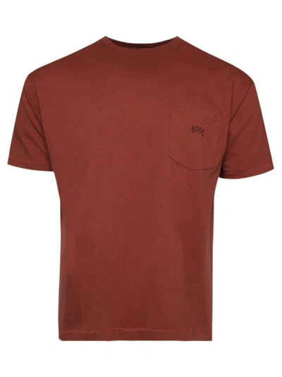 Shop Bode Pocket T-shirt In Brown