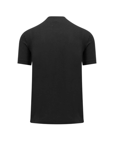 Shop Giorgio Armani Viscose T-shirt In Black
