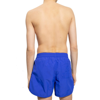 Shop Jw Anderson Logo Swim Shorts In Blue