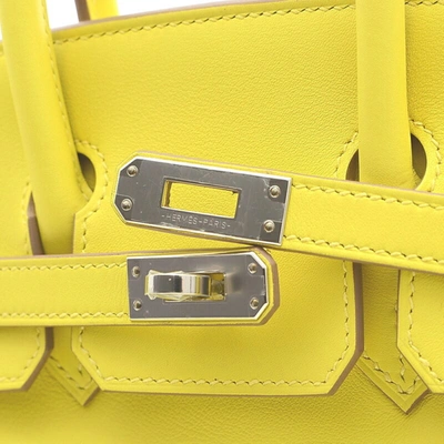 Hermès Swift Birkin 25 Yellow Leather Pony-style calfskin ref.989118 - Joli  Closet