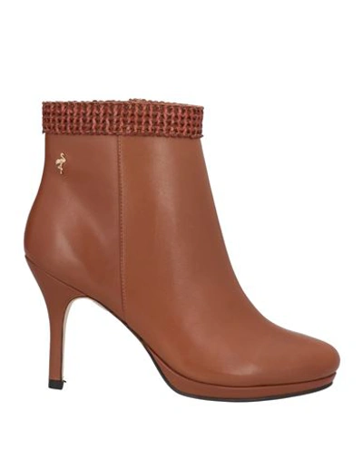 Shop Menbur Woman Ankle Boots Brown Size 7 Soft Leather
