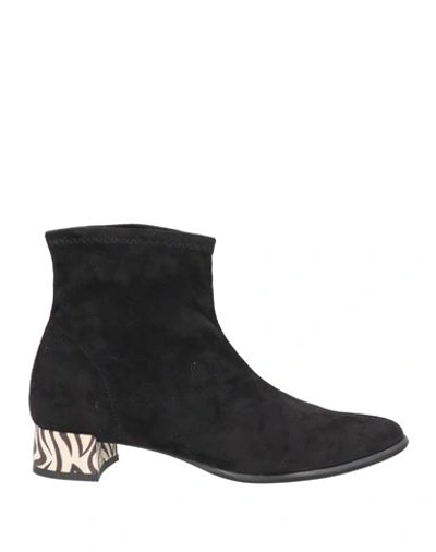 Shop Nr Rapisardi Woman Ankle Boots Black Size 7 Textile Fibers