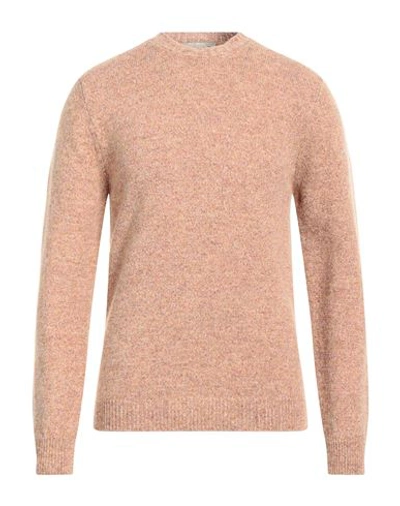 Shop Irish Crone Man Sweater Sand Size Xl Virgin Wool In Beige