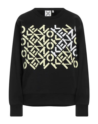 Shop Kenzo Woman Sweatshirt Black Size L Cotton, Polyester, Elastane