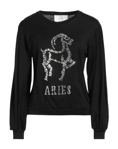 Shop Alberta Ferretti Woman T-shirt Black Size M Cotton