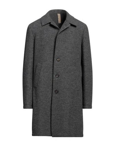 Shop Eleventy Man Coat Grey Size 48 Wool, Polyester, Polyurethane