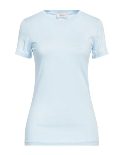 Shop Motel Woman T-shirt Sky Blue Size Onesize Cotton