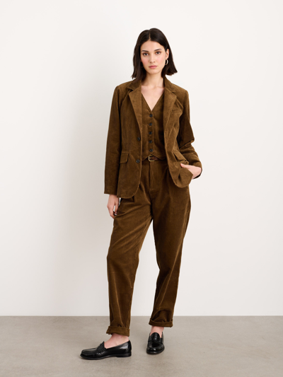 Shop Alex Mill Boy Pant In Corduroy In Saddle