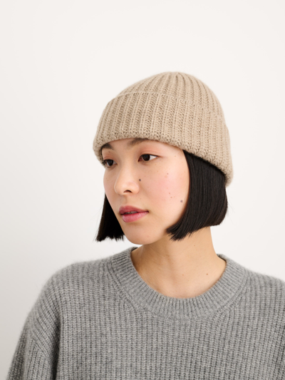 Alex Mill Cashmere Beanie In Gravel