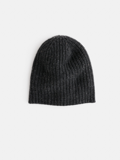 Shop Alex Mill Cashmere Donegal Beanie In Grey Donegal