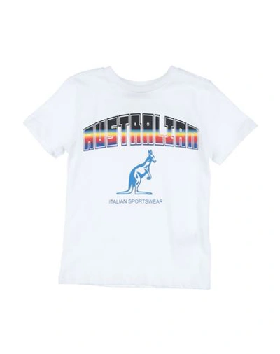 Shop Australian Toddler Boy T-shirt White Size 3 Cotton