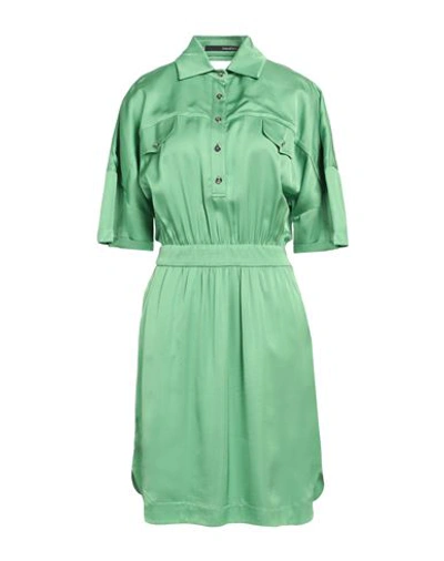 Shop Annarita N Woman Mini Dress Light Green Size S Polyester, Elastane