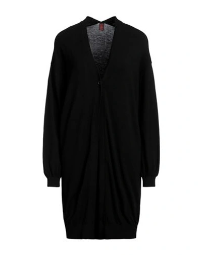 Stefanel Woman Cardigan Black Size S Viscose, Wool, Polyamide, Elastane In Black