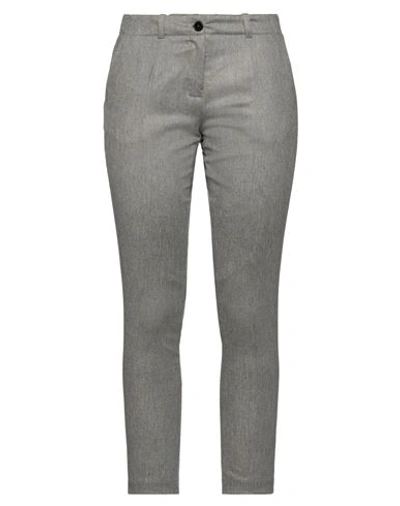 Messagerie Woman Pants Grey Size 4 Viscose, Virgin Wool, Wool, Elastane In Grey