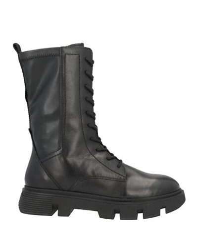 Shop Geox Woman Ankle Boots Black Size 6 Textile Fibers, Leather