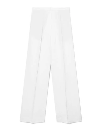 Shop Cos Woman Pants White Size 12 Vise, Linen