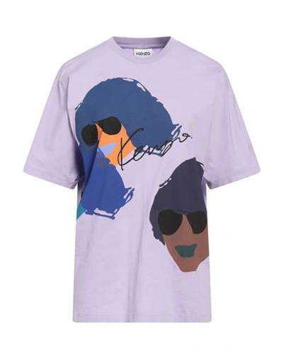 Shop Kenzo Woman T-shirt Lilac Size S Cotton In Purple