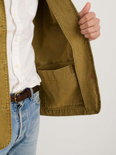 Alex Mill Frontier Jacket In Recycled Canvas In Khaki