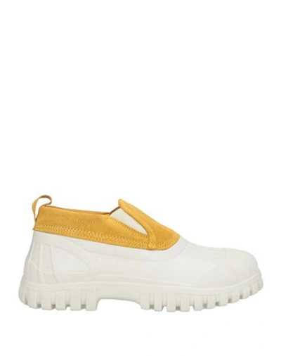 Shop Diemme Man Sneakers Ocher Size 9 Soft Leather In Yellow