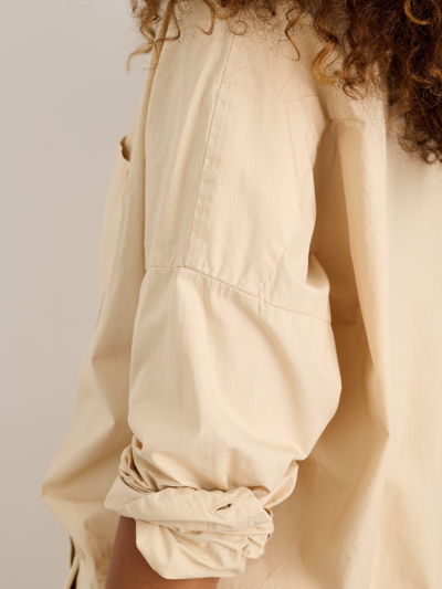 Alex Mill Jo Shirt In Paper Poplin In Almond Milk