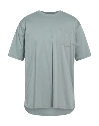 Shop Nonnative Man T-shirt Pastel Blue Size 3 Cotton