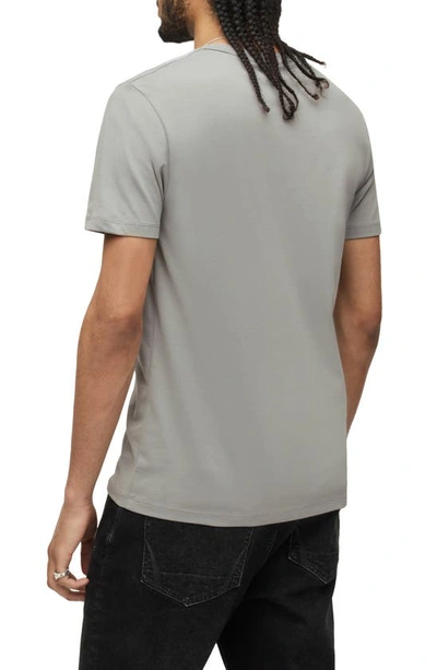 Shop Allsaints Brace Tonic Slim Fit Cotton T-shirt In Dark Slate Blue