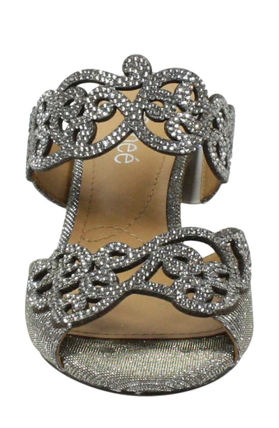 J. Reneé 'francie' Evening Sandal In Pewter Glitter