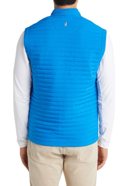 Johnnie-o Crosswind Quilted Performance Vest In Pipeline
