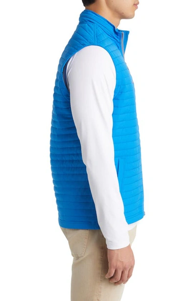 Johnnie-o Crosswind Quilted Performance Vest In Pipeline
