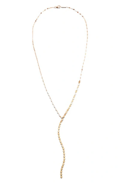 Shop Lana Nude Lariat Necklace In Yellow Gold