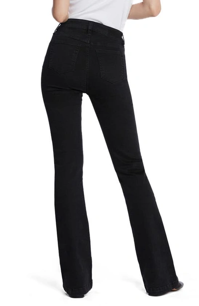 Hint Of Blu Rosa Flare Jeans In Black