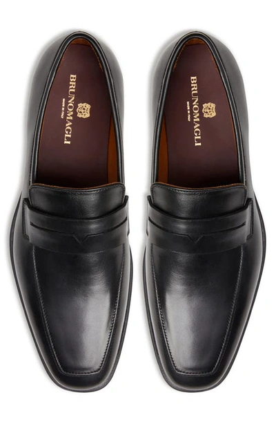 Bruno Magli Men's Raging Leather Penny Loafers In Black