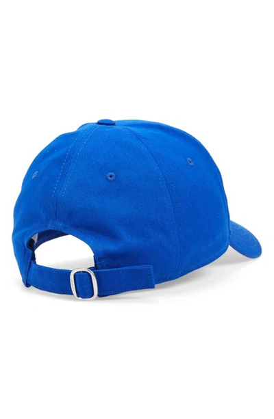 Shop Off-white No Offence Cotton Drill Baseball Cap In Blue