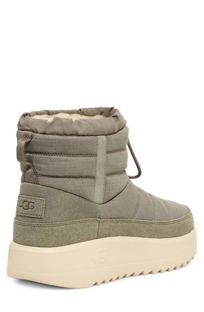 Ugg Maxxer Mini Leather Boot In Moss Green