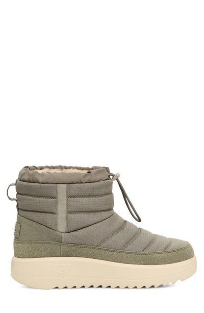 Ugg Maxxer Mini Leather Boot In Moss Green