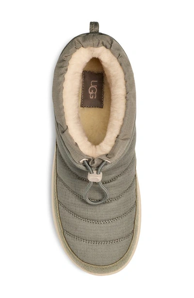 Ugg Maxxer Mini Leather Boot In Moss Green