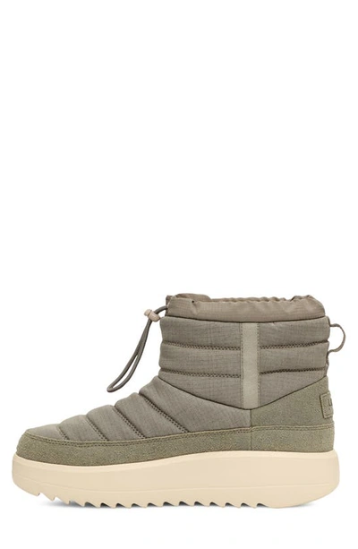 Ugg Maxxer Mini Leather Boot In Moss Green